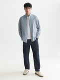 Seasonal Core Oxford Solid Regular-Fit Shirt Man Scotch & Soda L Ensign Blue