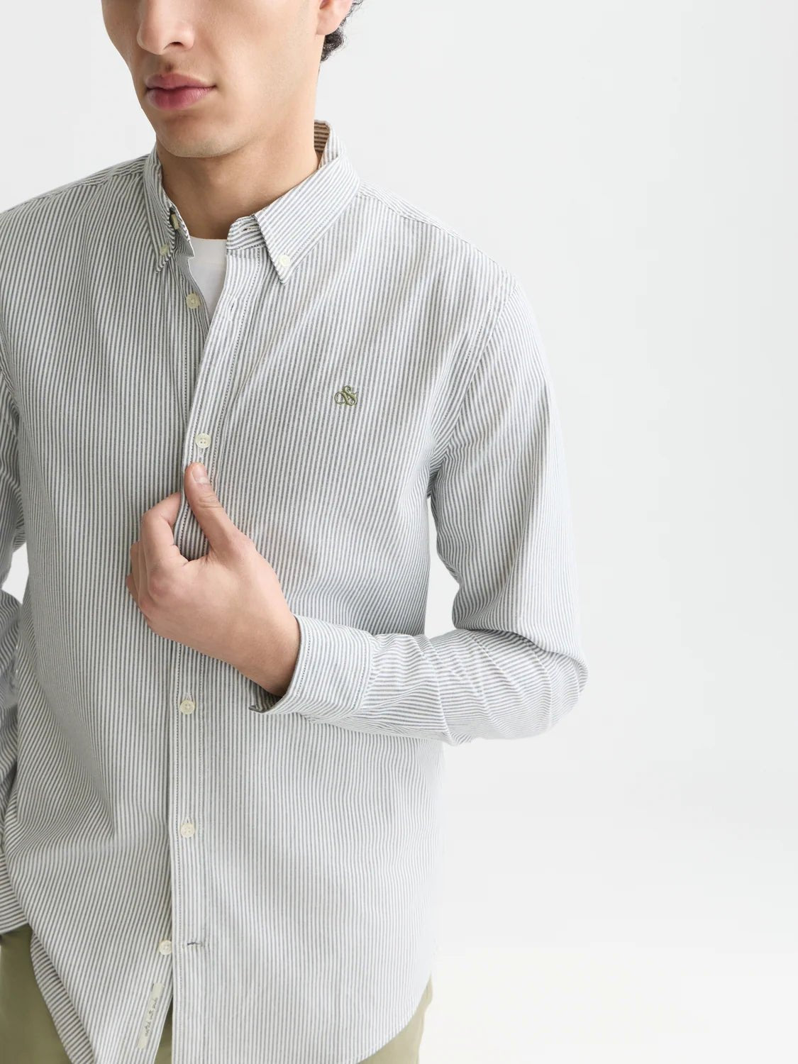 Seasonal Core Oxford Striped Regular-Fit Shirt Man Scotch & Soda Sky Captain Stripe S