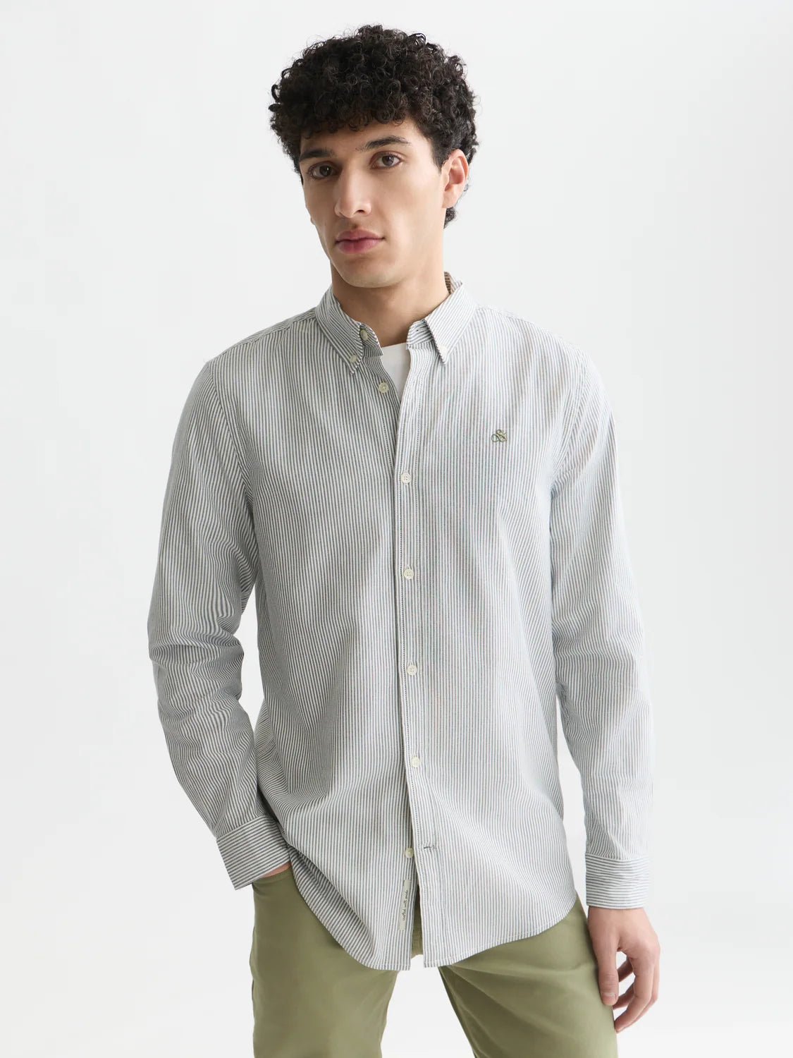 Seasonal Core Oxford Striped Regular-Fit Shirt Man Scotch & Soda