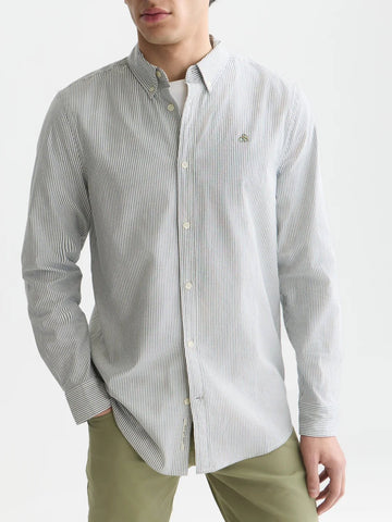Seasonal Core Oxford Striped Regular-Fit Shirt Man Scotch & Soda Sky Captain Stripe XS
