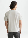 Seasonal Core Raw-Edged Garment-Dyed Relaxed-Fit T-Shirt Man Scotch & Soda Grey Dawn S