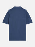 Seasonal Core Structured Knitted Regular-Fit Polo Man Scotch & Soda Ensign Blue XXL