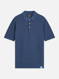 Seasonal Core Structured Knitted Regular-Fit Polo Man Scotch & Soda Ensign Blue XL