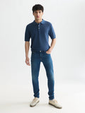 Seasonal Core Structured Knitted Regular-Fit Polo Man Scotch & Soda Ensign Blue S