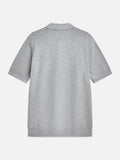 Seasonal Core Structured Knitted Regular-Fit Polo Man Scotch & Soda Grey Melange XXL