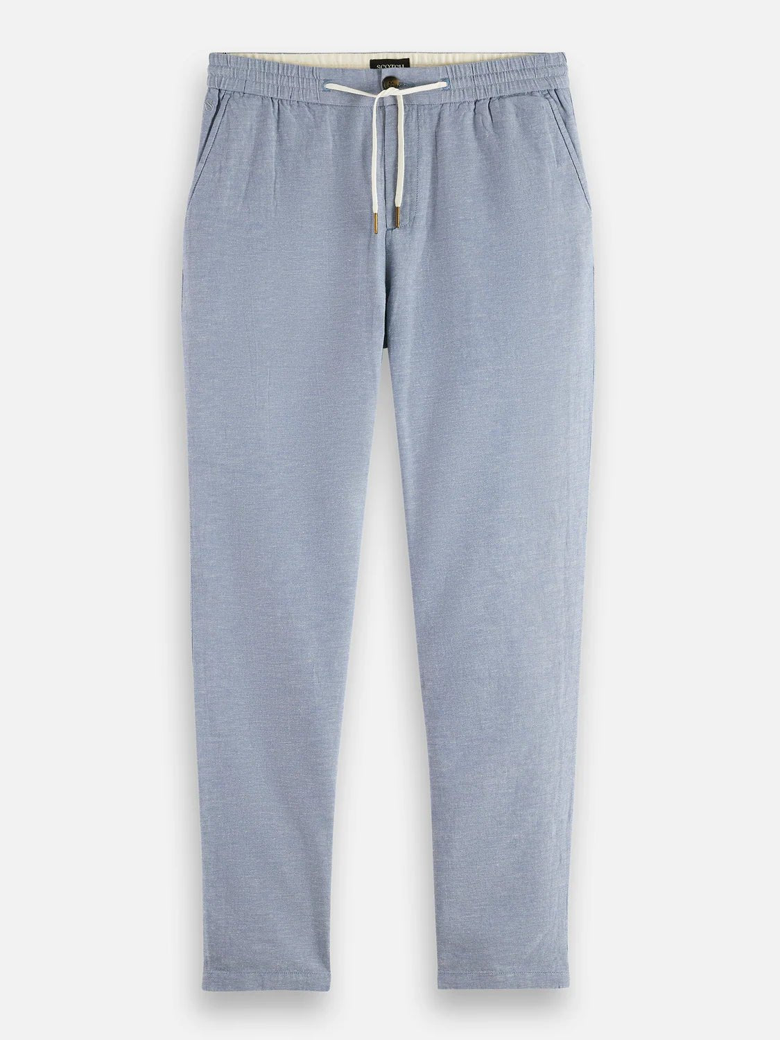 Seasonal Core Warren Cotton-Linen Twill Jogger Men Trousers Scotch Soda Homme Infinity 33-32