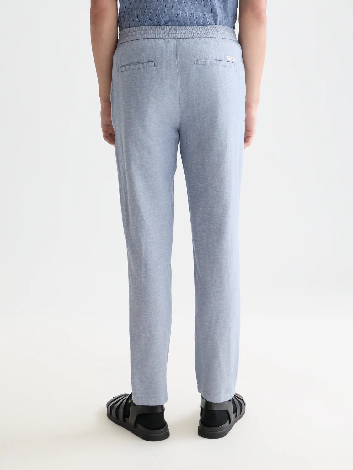 Seasonal Core Warren Cotton-Linen Twill Jogger Men Trousers Scotch Soda Homme Infinity 32-32