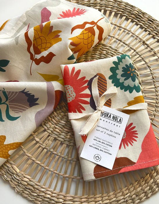 SET OF 2 NAPKINS - Dora Nola DORA NOLA White