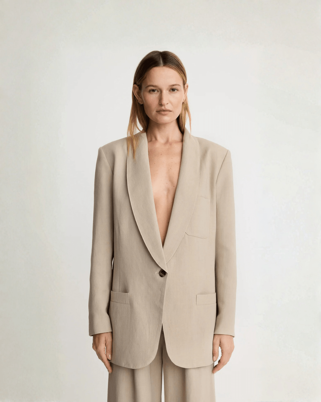 Shawl Collar Oversized Blazer Tailoring Smythe