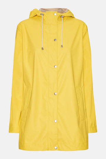 Short Rain Jacket Woman ILSE JACOBSEN Yellow 34