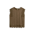 Sleeveless top with lace Woman SUMMUM