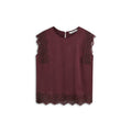 Sleeveless top with lace Woman SUMMUM