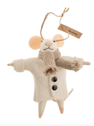 SNOWBOUND SADIE MOUSE ORNAMENT Indaba trading co