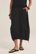 STRIPE RIB & POPLIN MIX MEDIA SKIRT Dresses VELVET SAHARA L