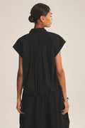 STRIPE RIB & POPLIN MIX MEDIA TOP Blouses VELVET SAHARA XL