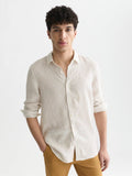 Striped Linen Regular-Fit Shirt Man Scotch & Soda Dijon Stripe S