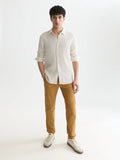 Striped Linen Regular-Fit Shirt Man Scotch & Soda Dijon Stripe XXL