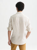 Striped Linen Regular-Fit Shirt Man Scotch & Soda Dijon Stripe M