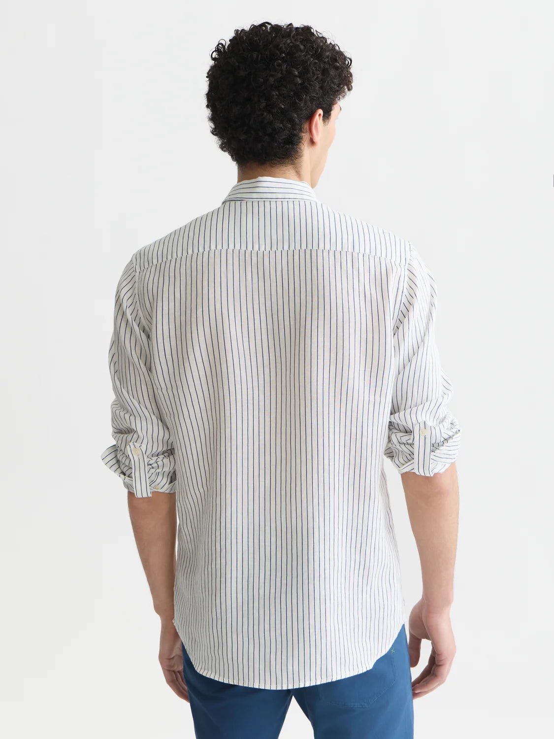Striped Linen Regular-Fit Shirt Man Scotch & Soda