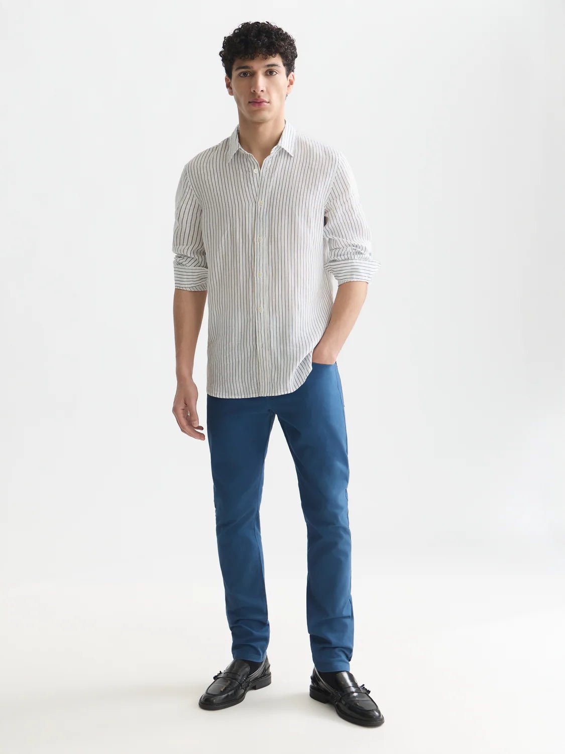 Striped Linen Regular-Fit Shirt Man Scotch & Soda