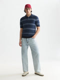 Striped Structured Knitted Regular-Fit Polo Man Scotch & Soda