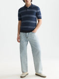Striped Structured Knitted Regular-Fit Polo Man Scotch & Soda
