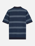 Striped Structured Knitted Regular-Fit Polo Man Scotch & Soda Ensign Blue Stripe XL