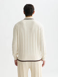 Structured Boucle Cardigan Men Knitwear Scotch Soda Homme Eggnog XS