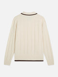 Structured Boucle Cardigan Men Knitwear Scotch Soda Homme Eggnog XLL