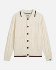 Structured Boucle Cardigan Men Knitwear Scotch Soda Homme Eggnog XL