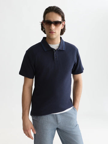 Structured Relaxed-Fit Polo Man Scotch & Soda Sky Captain XS