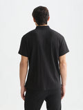 Structured Ribbed Relaxed-Fit Polo Men Polos Scotch Soda Homme METEORITE M
