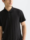 Structured Ribbed Relaxed-Fit Polo Men Polos Scotch Soda Homme METEORITE S