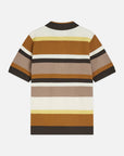 Structured Striped Knitted Polo Men Polos Scotch Soda Homme Cathay Spice Stripe XXL
