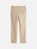 Stuart Structured Linen-Blend Regular Slim-fit Chino Men Trousers Scotch Soda Homme Amphora Micro Check 33-32