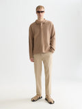 Stuart Structured Linen-Blend Regular Slim-fit Chino Men Trousers Scotch Soda Homme Amphora Micro Check 29-30