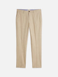Stuart Structured Linen-Blend Regular Slim-fit Chino Men Trousers Scotch Soda Homme Amphora Micro Check 32-32