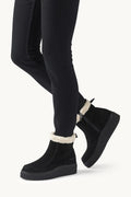 Suede Boots with Shearling Footwear ILSE JACOBSEN