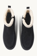 Suede Boots with Shearling Footwear ILSE JACOBSEN