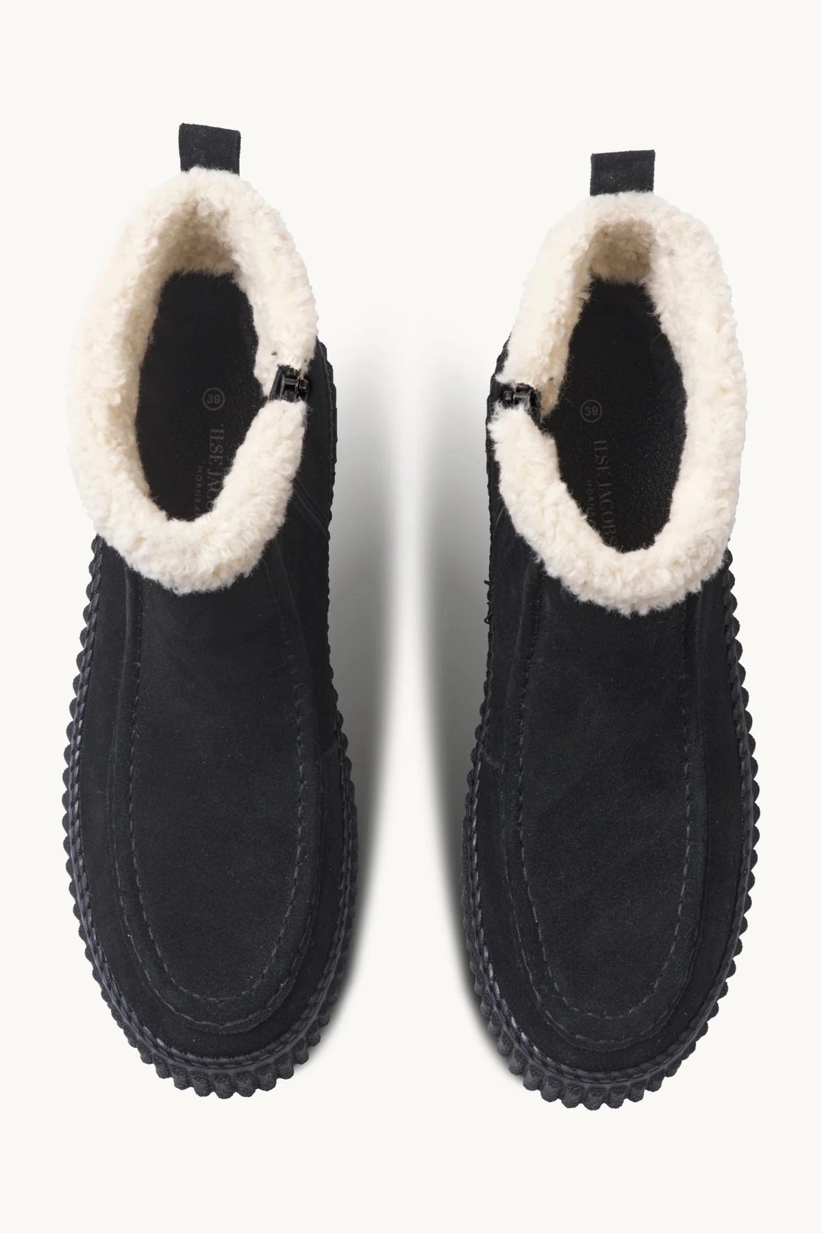 Suede Boots with Shearling Footwear ILSE JACOBSEN