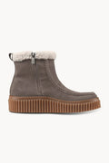 Suede Boots with Shearling Footwear ILSE JACOBSEN