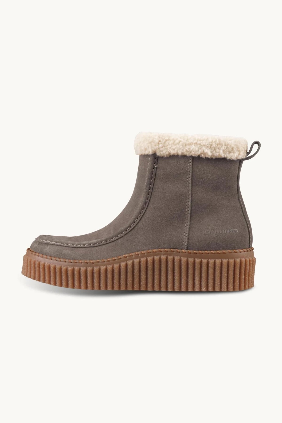 Suede Boots with Shearling Footwear ILSE JACOBSEN