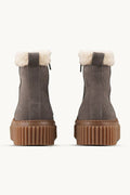Suede Boots with Shearling Footwear ILSE JACOBSEN