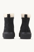Suede Boots with Shearling Footwear ILSE JACOBSEN