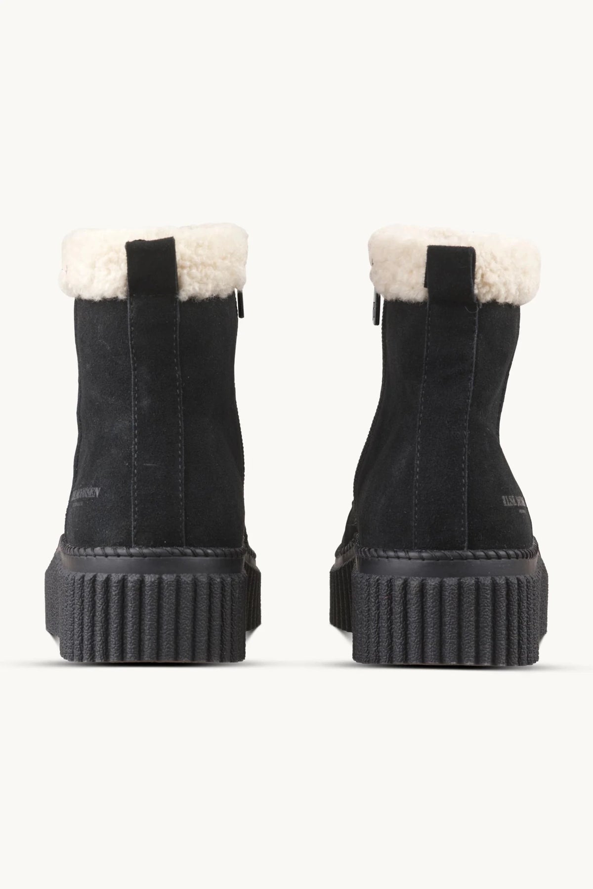 Suede Boots with Shearling Footwear ILSE JACOBSEN