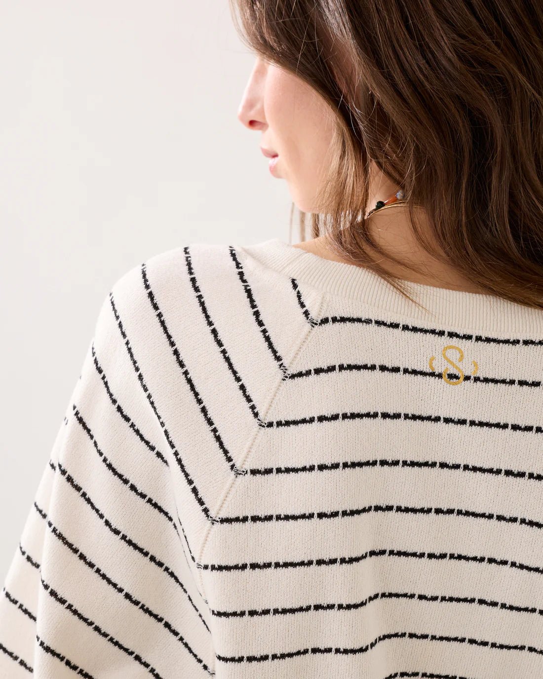 Sweater with a knitted-in stripe Sweater SUMMUM