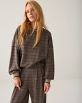 Sweatshirt in plaid jacquard Woman SUMMUM