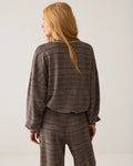 Sweatshirt in plaid jacquard Woman SUMMUM
