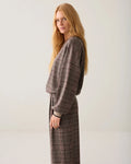 Sweatshirt in plaid jacquard Woman SUMMUM M/M MULTICOLOUR