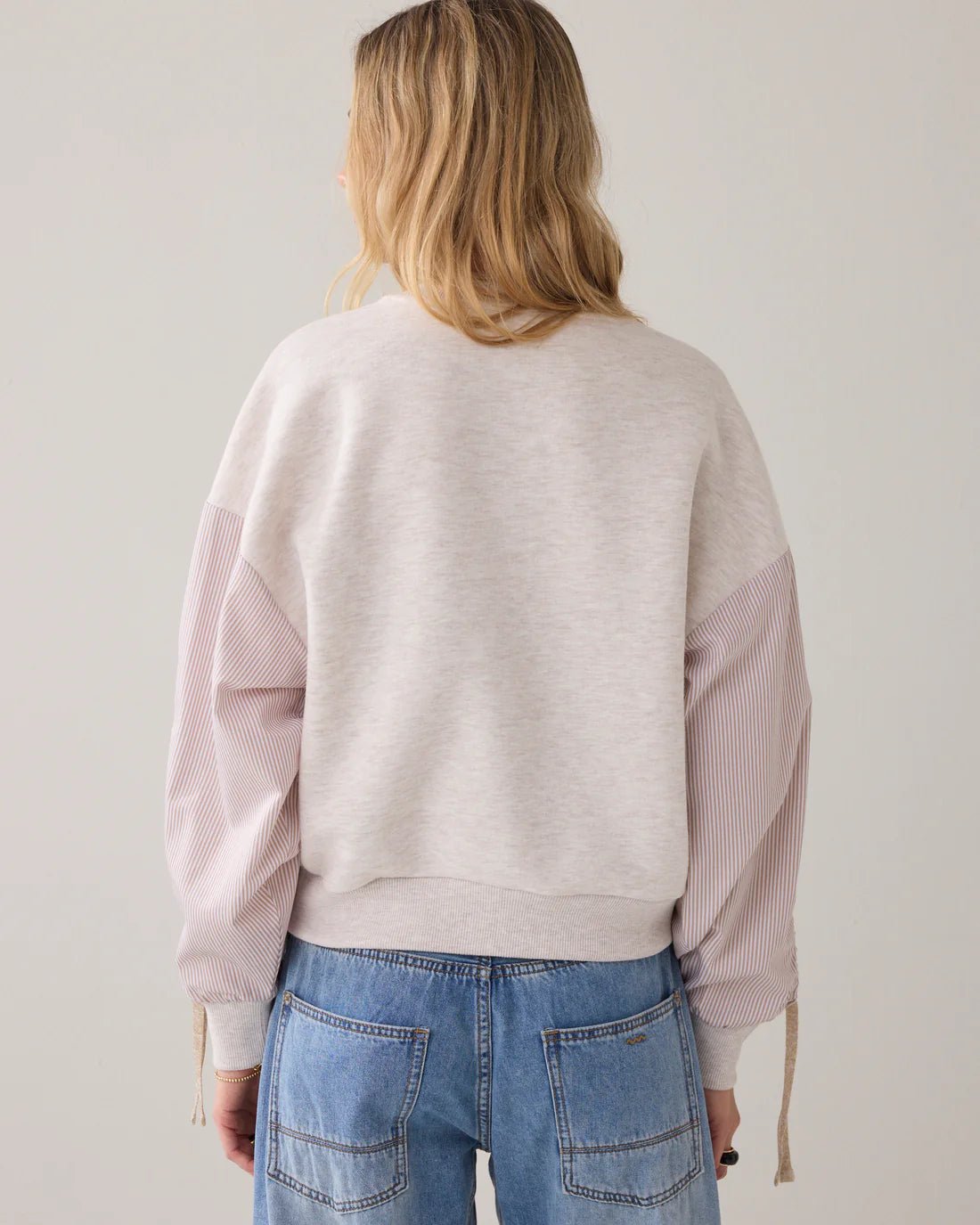 Sweatshirt with cotton sleeves Top SUMMUM
